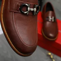 Cheap Salvatore Ferragamo Leather Shoes For Men #1399158 Replica Wholesale [$125.00 USD] [ITEM#1399158] on Replica Salvatore Ferragamo Leather Shoes