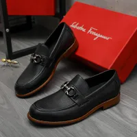 Cheap Salvatore Ferragamo Leather Shoes For Men #1399160 Replica Wholesale [$125.00 USD] [ITEM#1399160] on Replica Salvatore Ferragamo Leather Shoes