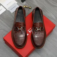 Cheap Salvatore Ferragamo Leather Shoes For Men #1399161 Replica Wholesale [$125.00 USD] [ITEM#1399161] on Replica Salvatore Ferragamo Leather Shoes