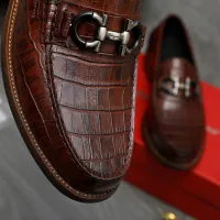Cheap Salvatore Ferragamo Leather Shoes For Men #1399161 Replica Wholesale [$125.00 USD] [ITEM#1399161] on Replica Salvatore Ferragamo Leather Shoes
