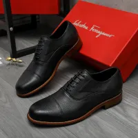 Cheap Salvatore Ferragamo Leather Shoes For Men #1399162 Replica Wholesale [$125.00 USD] [ITEM#1399162] on Replica Salvatore Ferragamo Leather Shoes