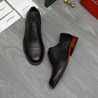 Cheap Salvatore Ferragamo Leather Shoes For Men #1399162 Replica Wholesale [$125.00 USD] [ITEM#1399162] on Replica Salvatore Ferragamo Leather Shoes
