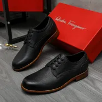 Cheap Salvatore Ferragamo Leather Shoes For Men #1399163 Replica Wholesale [$125.00 USD] [ITEM#1399163] on Replica Salvatore Ferragamo Leather Shoes