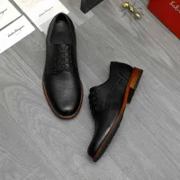 Cheap Salvatore Ferragamo Leather Shoes For Men #1399163 Replica Wholesale [$125.00 USD] [ITEM#1399163] on Replica Salvatore Ferragamo Leather Shoes