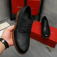 Cheap Salvatore Ferragamo Leather Shoes For Men #1399163 Replica Wholesale [$125.00 USD] [ITEM#1399163] on Replica Salvatore Ferragamo Leather Shoes
