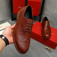Cheap Salvatore Ferragamo Leather Shoes For Men #1399167 Replica Wholesale [$125.00 USD] [ITEM#1399167] on Replica Salvatore Ferragamo Leather Shoes