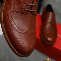 Cheap Salvatore Ferragamo Leather Shoes For Men #1399167 Replica Wholesale [$125.00 USD] [ITEM#1399167] on Replica Salvatore Ferragamo Leather Shoes