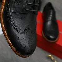 Cheap Salvatore Ferragamo Leather Shoes For Men #1399168 Replica Wholesale [$125.00 USD] [ITEM#1399168] on Replica Salvatore Ferragamo Leather Shoes