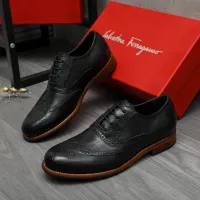 Cheap Salvatore Ferragamo Leather Shoes For Men #1399170 Replica Wholesale [$125.00 USD] [ITEM#1399170] on Replica Salvatore Ferragamo Leather Shoes