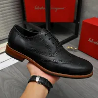 Cheap Salvatore Ferragamo Leather Shoes For Men #1399170 Replica Wholesale [$125.00 USD] [ITEM#1399170] on Replica Salvatore Ferragamo Leather Shoes