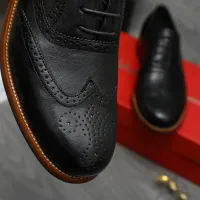 Cheap Salvatore Ferragamo Leather Shoes For Men #1399170 Replica Wholesale [$125.00 USD] [ITEM#1399170] on Replica Salvatore Ferragamo Leather Shoes