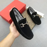 Cheap Salvatore Ferragamo Leather Shoes For Men #1399437 Replica Wholesale [$98.00 USD] [ITEM#1399437] on Replica Salvatore Ferragamo Leather Shoes