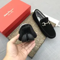 Cheap Salvatore Ferragamo Leather Shoes For Men #1399437 Replica Wholesale [$98.00 USD] [ITEM#1399437] on Replica Salvatore Ferragamo Leather Shoes