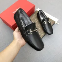 Cheap Salvatore Ferragamo Leather Shoes For Men #1399439 Replica Wholesale [$98.00 USD] [ITEM#1399439] on Replica Salvatore Ferragamo Leather Shoes