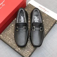 Cheap Salvatore Ferragamo Leather Shoes For Men #1399440 Replica Wholesale [$98.00 USD] [ITEM#1399440] on Replica Salvatore Ferragamo Leather Shoes