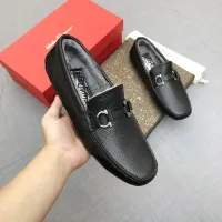 Cheap Salvatore Ferragamo Leather Shoes For Men #1399440 Replica Wholesale [$98.00 USD] [ITEM#1399440] on Replica Salvatore Ferragamo Leather Shoes