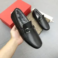 Cheap Salvatore Ferragamo Leather Shoes For Men #1399441 Replica Wholesale [$98.00 USD] [ITEM#1399441] on Replica Salvatore Ferragamo Leather Shoes