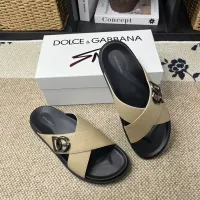 Cheap Dolce &amp; Gabbana D&amp;G Slippers For Men #1399466 Replica Wholesale [$60.00 USD] [ITEM#1399466] on Replica Dolce &amp; Gabbana D&amp;G Slippers