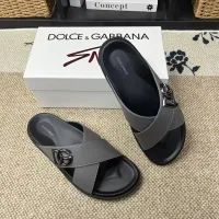 Cheap Dolce &amp; Gabbana D&amp;G Slippers For Men #1399467 Replica Wholesale [$60.00 USD] [ITEM#1399467] on Replica Dolce &amp; Gabbana D&amp;G Slippers