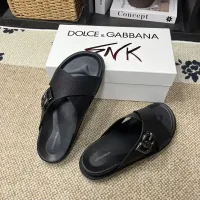 Cheap Dolce &amp; Gabbana D&amp;G Slippers For Men #1399475 Replica Wholesale [$60.00 USD] [ITEM#1399475] on Replica Dolce &amp; Gabbana D&amp;G Slippers