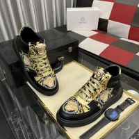 Cheap Versace High Tops Shoes For Men #1399593 Replica Wholesale [$82.00 USD] [ITEM#1399593] on Replica Versace High Tops Shoes