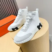 Cheap Hermes High Tops Shoes For Men #1399609 Replica Wholesale [$80.00 USD] [ITEM#1399609] on Replica Hermes High Tops Shoes