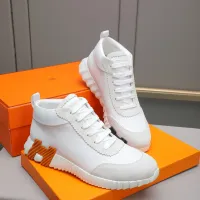 Cheap Hermes High Tops Shoes For Men #1399737 Replica Wholesale [$88.00 USD] [ITEM#1399737] on Replica Hermes High Tops Shoes