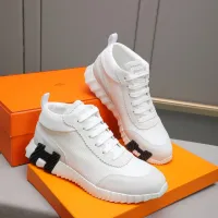 Cheap Hermes High Tops Shoes For Men #1399738 Replica Wholesale [$88.00 USD] [ITEM#1399738] on Replica Hermes High Tops Shoes