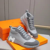 Cheap Hermes High Tops Shoes For Men #1399740 Replica Wholesale [$88.00 USD] [ITEM#1399740] on Replica Hermes High Tops Shoes