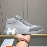 Cheap Hermes High Tops Shoes For Men #1399740 Replica Wholesale [$88.00 USD] [ITEM#1399740] on Replica Hermes High Tops Shoes