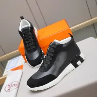 Cheap Hermes High Tops Shoes For Men #1399743 Replica Wholesale [$88.00 USD] [ITEM#1399743] on Replica Hermes High Tops Shoes