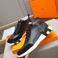 Cheap Hermes High Tops Shoes For Men #1399743 Replica Wholesale [$88.00 USD] [ITEM#1399743] on Replica Hermes High Tops Shoes