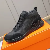 Cheap Hermes High Tops Shoes For Men #1399744 Replica Wholesale [$88.00 USD] [ITEM#1399744] on Replica Hermes High Tops Shoes