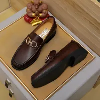Cheap Salvatore Ferragamo Leather Shoes For Men #1399784 Replica Wholesale [$98.00 USD] [ITEM#1399784] on Replica Salvatore Ferragamo Leather Shoes