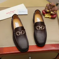 Cheap Salvatore Ferragamo Leather Shoes For Men #1399784 Replica Wholesale [$98.00 USD] [ITEM#1399784] on Replica Salvatore Ferragamo Leather Shoes