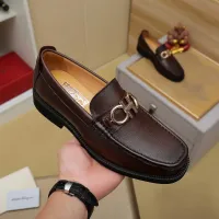 Cheap Salvatore Ferragamo Leather Shoes For Men #1399784 Replica Wholesale [$98.00 USD] [ITEM#1399784] on Replica Salvatore Ferragamo Leather Shoes
