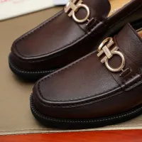 Cheap Salvatore Ferragamo Leather Shoes For Men #1399784 Replica Wholesale [$98.00 USD] [ITEM#1399784] on Replica Salvatore Ferragamo Leather Shoes