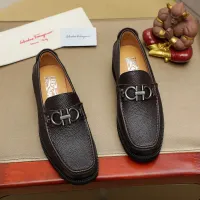 Cheap Salvatore Ferragamo Leather Shoes For Men #1399785 Replica Wholesale [$98.00 USD] [ITEM#1399785] on Replica Salvatore Ferragamo Leather Shoes