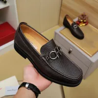 Cheap Salvatore Ferragamo Leather Shoes For Men #1399785 Replica Wholesale [$98.00 USD] [ITEM#1399785] on Replica Salvatore Ferragamo Leather Shoes