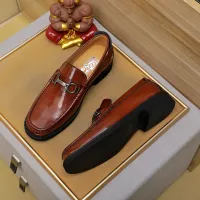 Cheap Salvatore Ferragamo Leather Shoes For Men #1399786 Replica Wholesale [$98.00 USD] [ITEM#1399786] on Replica Salvatore Ferragamo Leather Shoes