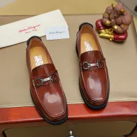 Cheap Salvatore Ferragamo Leather Shoes For Men #1399786 Replica Wholesale [$98.00 USD] [ITEM#1399786] on Replica Salvatore Ferragamo Leather Shoes