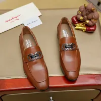 Cheap Salvatore Ferragamo Leather Shoes For Men #1399794 Replica Wholesale [$108.00 USD] [ITEM#1399794] on Replica Salvatore Ferragamo Leather Shoes