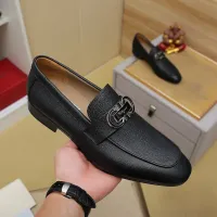 Cheap Salvatore Ferragamo Leather Shoes For Men #1399797 Replica Wholesale [$108.00 USD] [ITEM#1399797] on Replica Salvatore Ferragamo Leather Shoes