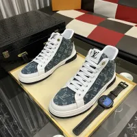Cheap Louis Vuitton High Tops Shoes For Men #1399903 Replica Wholesale [$82.00 USD] [ITEM#1399903] on Replica Louis Vuitton High Tops Shoes