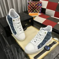 Cheap Louis Vuitton High Tops Shoes For Men #1399906 Replica Wholesale [$102.00 USD] [ITEM#1399906] on Replica Louis Vuitton High Tops Shoes