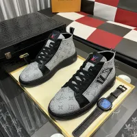 Cheap Louis Vuitton High Tops Shoes For Men #1399914 Replica Wholesale [$85.00 USD] [ITEM#1399914] on Replica Louis Vuitton High Tops Shoes