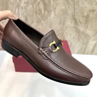 Cheap Salvatore Ferragamo Leather Shoes For Men #1399989 Replica Wholesale [$105.00 USD] [ITEM#1399989] on Replica Salvatore Ferragamo Leather Shoes