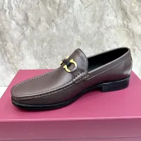 Cheap Salvatore Ferragamo Leather Shoes For Men #1399989 Replica Wholesale [$105.00 USD] [ITEM#1399989] on Replica Salvatore Ferragamo Leather Shoes