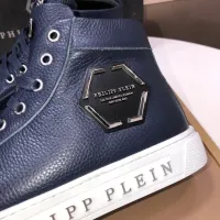 Cheap Philipp Plein PP High Tops Shoes For Men #1400012 Replica Wholesale [$88.00 USD] [ITEM#1400012] on Replica Philipp Plein PP High Tops Shoes