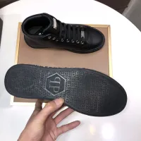 Cheap Philipp Plein PP High Tops Shoes For Men #1400014 Replica Wholesale [$88.00 USD] [ITEM#1400014] on Replica Philipp Plein PP High Tops Shoes